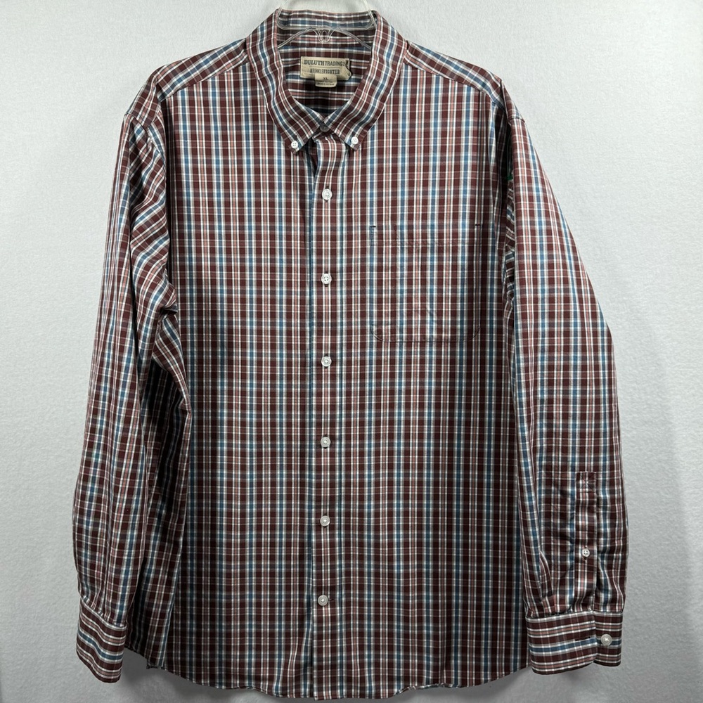 Duluth Trading‎ Men’s XL Casual Button Down Shirt Plaid Long Sleeves